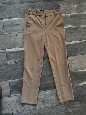 J. Crew Tan Ruby Crop Pant Mid rise